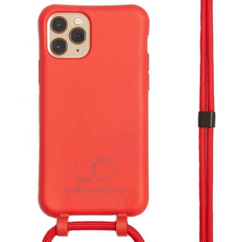 Funda MrsROPES para iPhone 12 y 12 PRO Roja Total Colgante 