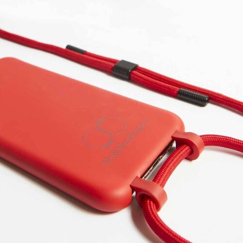 Funda MrsROPES para iPhone 12 y 12 PRO Roja Total Colgante 