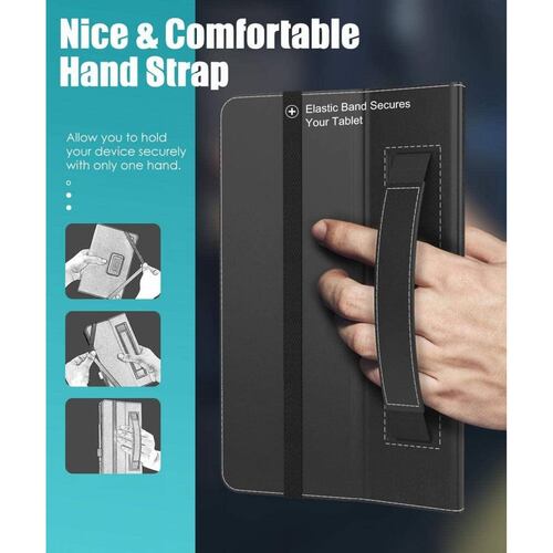 . Funda MOKO folio para Kindle Fire HD 8 (2020 10th gen) - Negra 