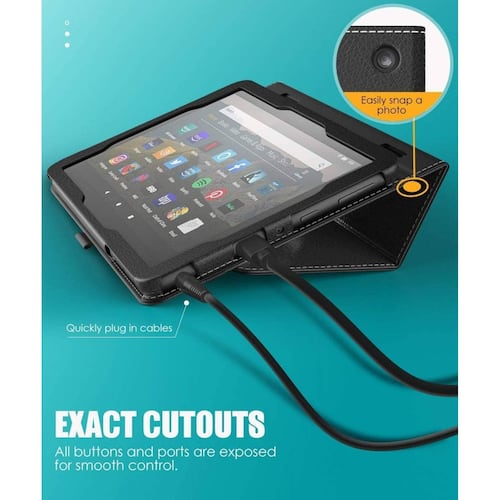 . Funda MOKO folio para Kindle Fire HD 8 (2020 10th gen) - Negra 