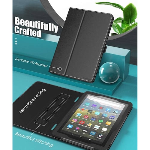 . Funda MOKO folio para Kindle Fire HD 8 (2020 10th gen) - Negra 