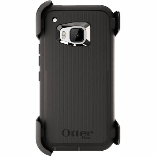 . Funda OTTERBOX Defender para HTC One M9 Negra Clip Giratorio estuche uso rudo 
