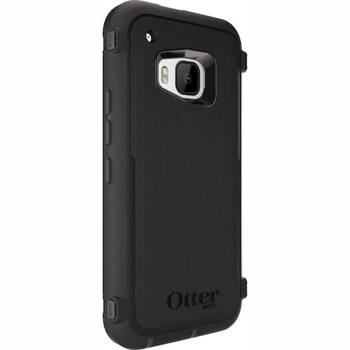 . Funda OTTERBOX Defender para HTC One M9 Negra Clip Giratorio estuche uso rudo 
