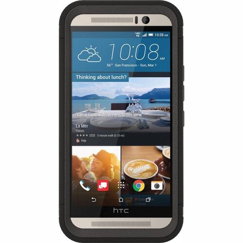 . Funda OTTERBOX Defender para HTC One M9 Negra Clip Giratorio estuche uso rudo 