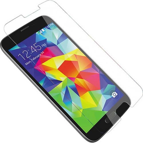Mica Vidrio OTTERBOX Samsung S5 Alpha glass Protectora de pantalla transparente borde negro 
