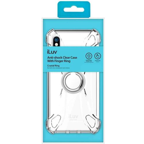 Funda ILUV Crystal Ring para iPhone X y Xs Transparente 