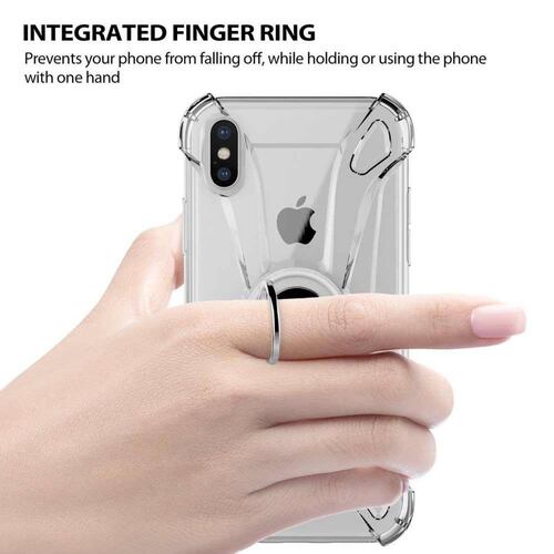 Funda ILUV Crystal Ring para iPhone X y Xs Transparente 