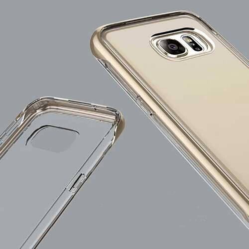 . Funda CASEOLOGY Skyfall Dorada para Samsung S7 Transparente 
