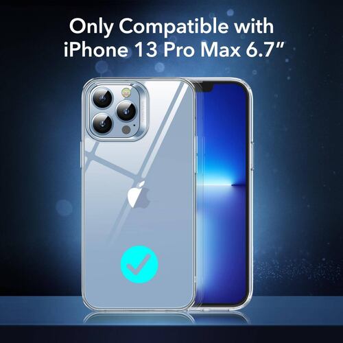 Funda ESR Hybrid case para iPhone 13 PRO MAX con 2 Micas Cristal Transparente 