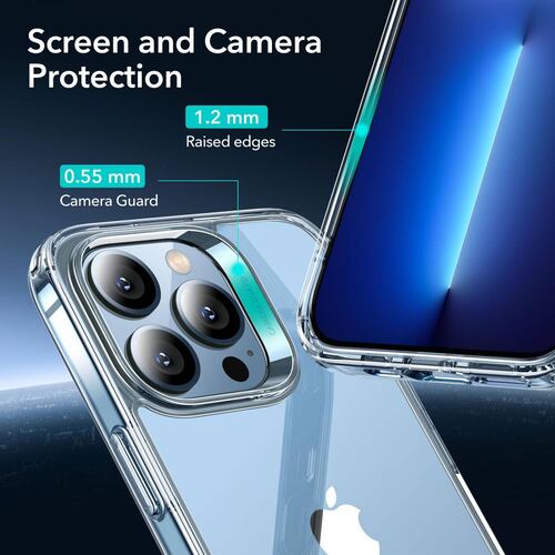 Funda ESR Hybrid case para iPhone 13 PRO MAX con 2 Micas Cristal Transparente 