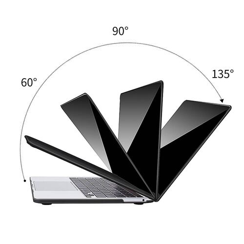 Funda TECHPROTECTUS para MacBook Pro 13 Negra release 2020 2019 2018 A2238 A2289 A2251 