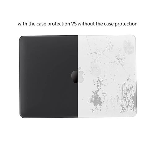 Funda TECHPROTECTUS para MacBook Pro 13 Negra release 2020 2019 2018 A2238 A2289 A2251 