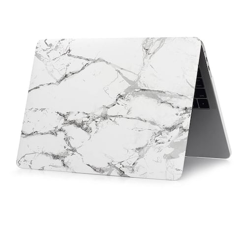 Funda TECHPROTECTUS para MacBook Pro 13 Marmol Blanco release 2020 2019 2018 A2238 A2289 A2251 
