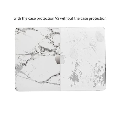 Funda TECHPROTECTUS para MacBook Pro 13 Marmol Blanco release 2020 2019 2018 A2238 A2289 A2251 