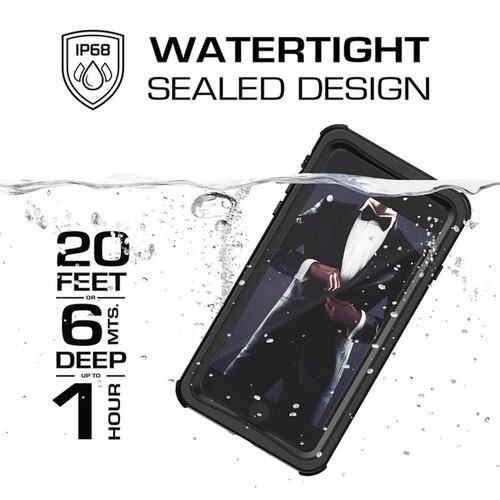 Funda GHOSTEK Nautical para iPhone SE iPhone 8 Negra contra agua 