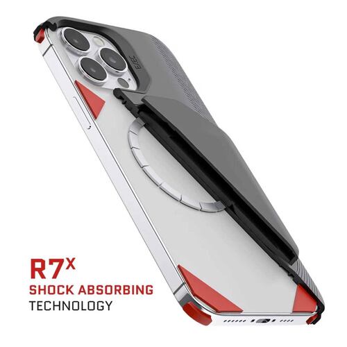 . Funda GHOSTEK Exec para iPhone 13 PRO MAX Negra con porta tarjetas 