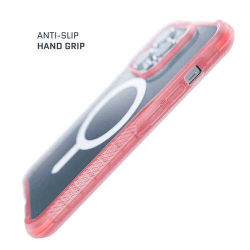 Funda GHOSTEK Covert para iPhone 14 PRO Rosa Transparente MagSafe 