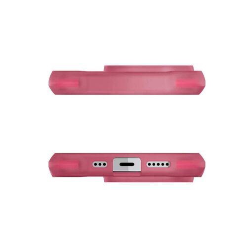 Funda GHOSTEK Covert para iPhone 14 PRO Rosa Transparente MagSafe 