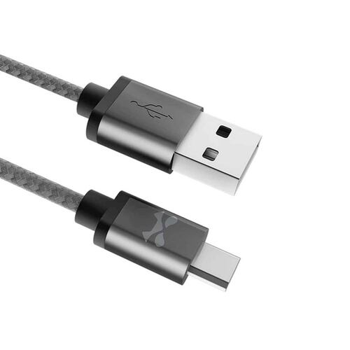 Cable Datos GHOSTEK USB-A a Micro USB reforzado 1.8m Universal Negro 