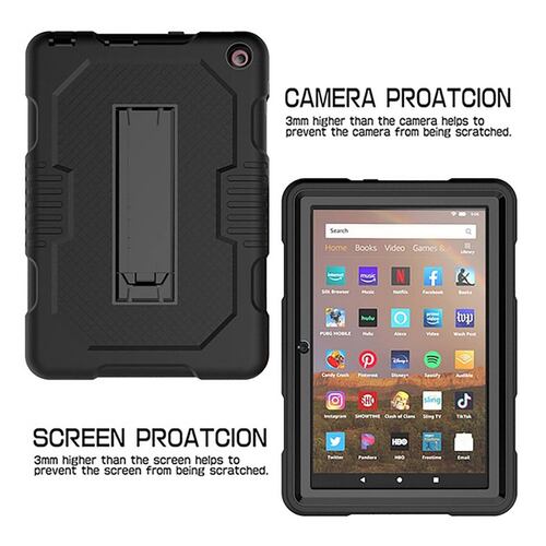 Funda MYBAT symbiosis para Kindle Fire HD 8 (2020 10th gen) - Negra 