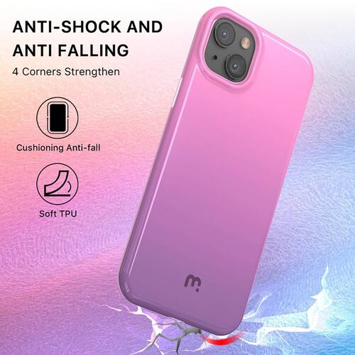 Funda MYBAT Chic para iPhone 14 diseño multi rosa violeta 