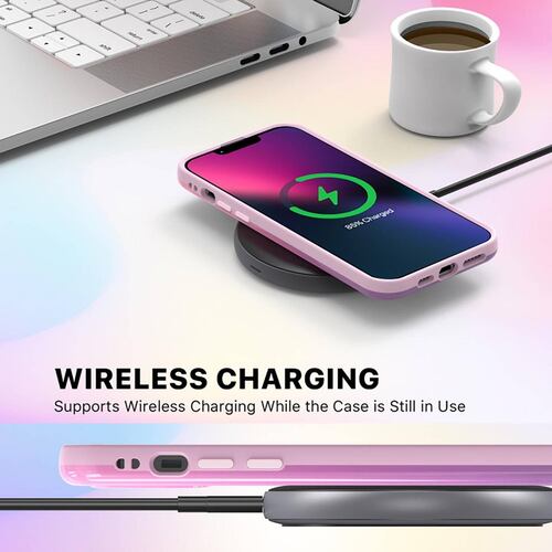 Funda MYBAT Chic para iPhone 14 diseño multi rosa violeta 