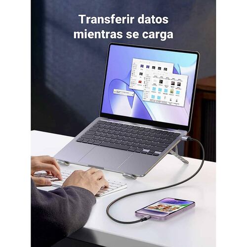 Cable Datos UGREEN USB-A a Lightning 2m certificado para iPhone e iPad 