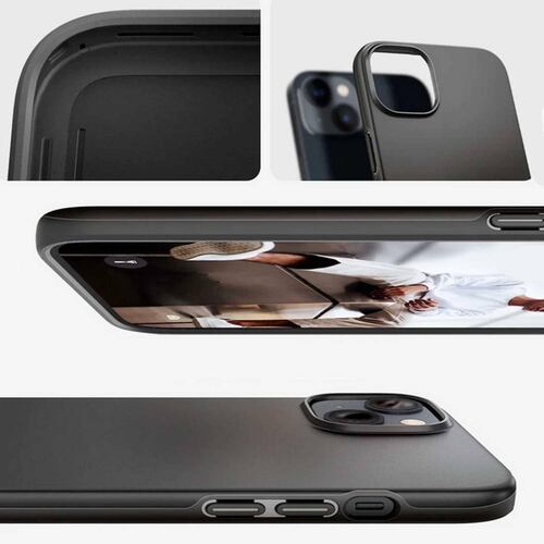 Funda SPIGEN Thin Fit para iPhone 14 Negra .