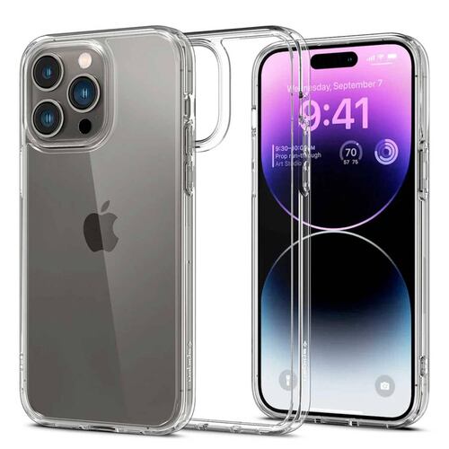 Funda SPIGEN Crystal Hybrid para iPhone 14 PRO Transparente 