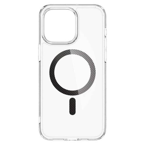 Funda SPIGEN Ultra Hybrid Mag para iPhone 15 PRO Transp Carbon .