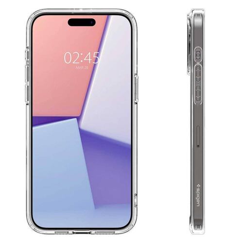 Funda SPIGEN Ultra Hybrid Mag para iPhone 15 PRO Transp Carbon .