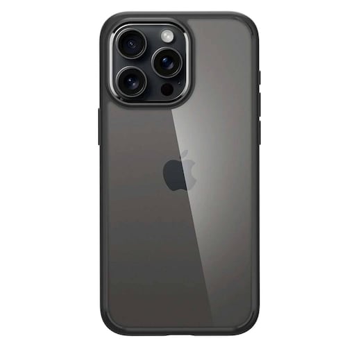 Funda SPIGEN Ultra Hybrid para iPhone 15 PRO Neg Transparente .