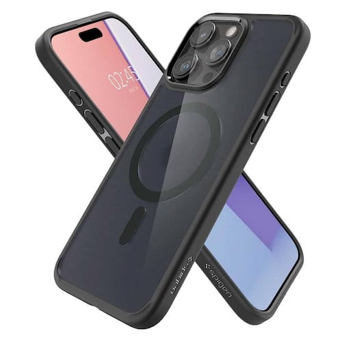 Funda SPIGEN Ultra Hybrid Mag para iPhone 15 PRO Negro Humo 
