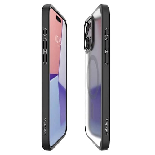 Funda SPIGEN Ultra Hybrid Mag para iPhone 15 PRO Negro Humo 