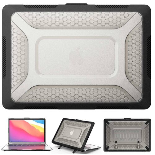 Funda TEKKU HC para MacBook Air 13 Negra A2337 M1 A2179 A1932 uso rudo 