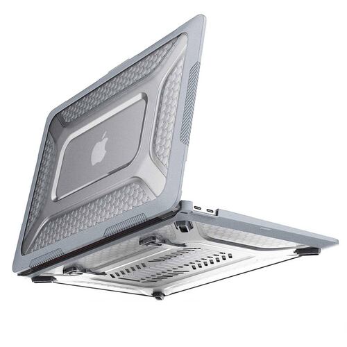 Funda TEKKU HC para MacBook Air 13 Gris A2337 M1 A2179 A1932 uso rudo 