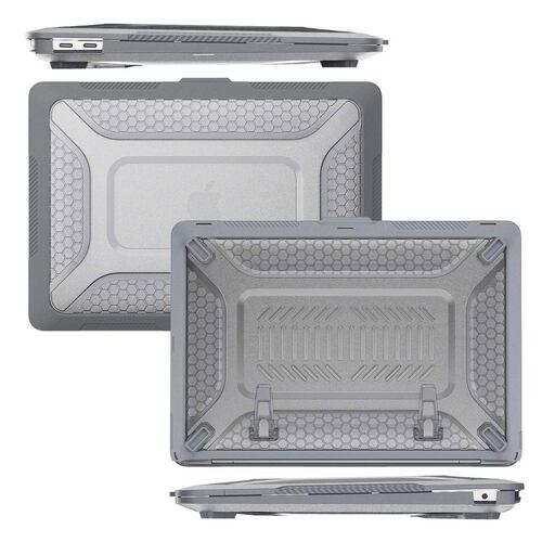 Funda TEKKU HC para MacBook Air 13 Gris A2337 M1 A2179 A1932 uso rudo 