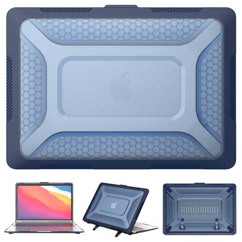 Funda TEKKU HC para MacBook Air 13 Azul A2337 M1 A2179 A1932 uso rudo 