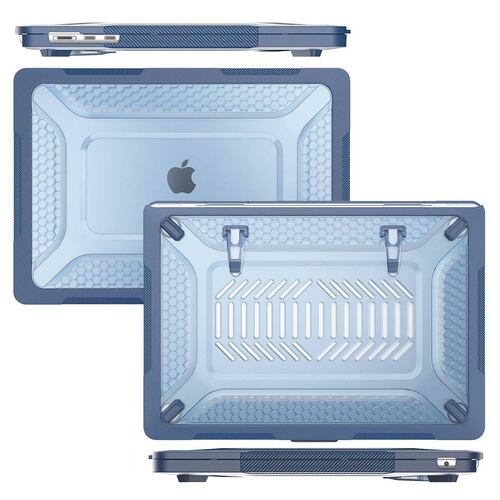 Funda TEKKU HC para MacBook Air 15 Azul A2941 A3114 uso rudo .