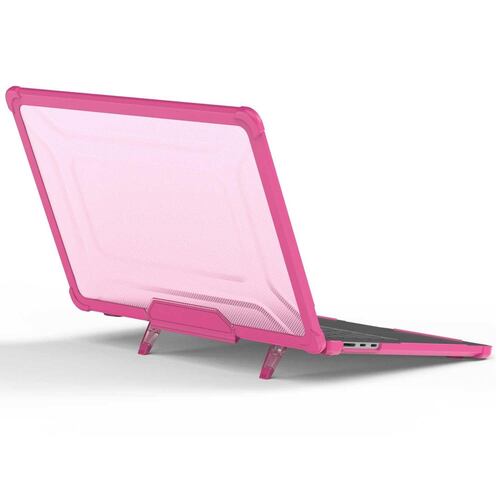 Funda TEKKU ST para MacBook Air 13 M2 M3 Rosa A2681 A3113 uso rudo 