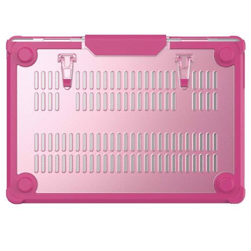 Funda TEKKU ST para MacBook Air 13 M2 M3 Rosa A2681 A3113 uso rudo 
