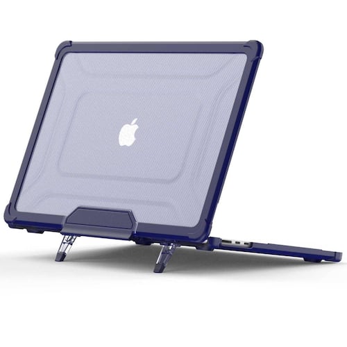 Funda TEKKU ST para MacBook PRO 13 M1 M2 Azul uso rudo A2289 A2251 A2159 A1989 A1706 A1708 