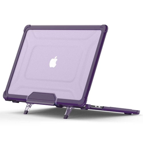 Funda TEKKU ST para MacBook Air 15 Violeta uso rudo A2941 A3114 .