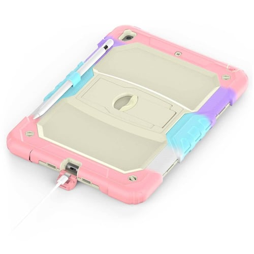 Funda TEKKU StandC uso rudo para iPad 9 iPad 8 iPad 7 10.2" MultiRosa A2602 A2605 A2270 A2428 A2430 A2197 