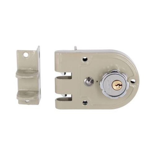Cerradura de sobreponer para puertas corredizas izquierda 625-DC / SI Austral.