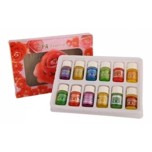 Difusor Humidificador Aromaterapia M1 12 Esencias .