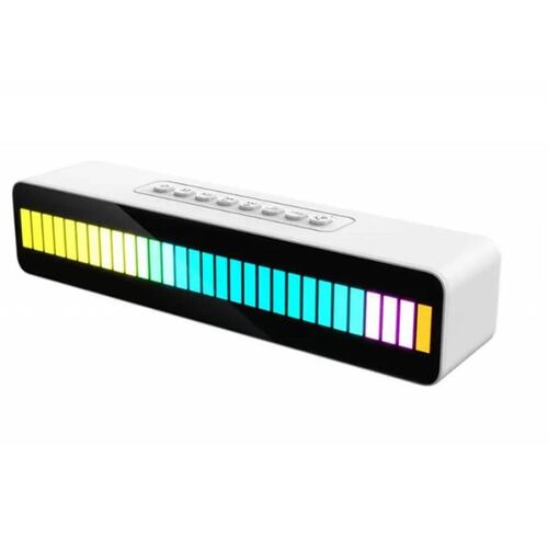 Bocina Barra Sonido BT Audioritmico c/ Luz RGB Blanco.