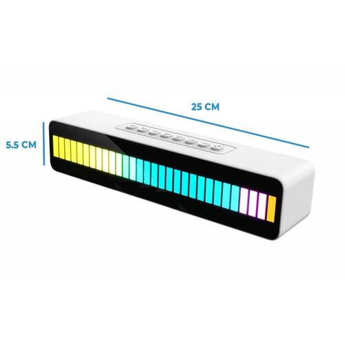 Bocina Barra Sonido BT Audioritmico c/ Luz RGB Blanco.