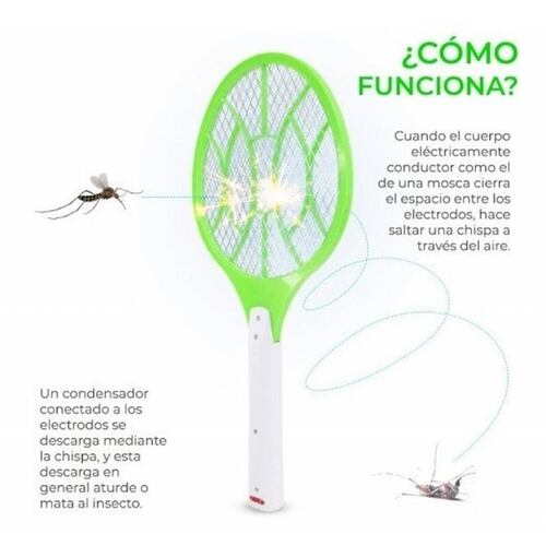 2 Raquetas Mata Mosquitos Lámpara Led Recargable Eléctrica 