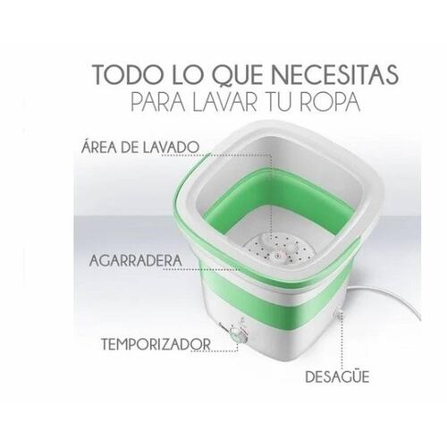 Mini Lavadora Portátil Plegable 11.5l 